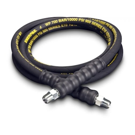 Enerpac H9330, 30 Ft, HeavyDuty Rubber High Pressure Hydraulic Hose, 38 In Internal Diameter H-9330